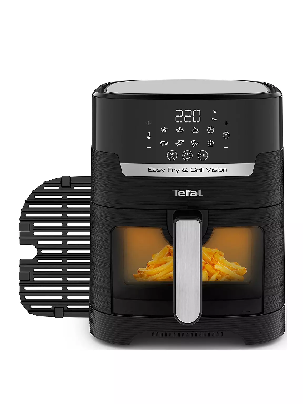 Tefal Easy Fry EY506840 Vision Air Fryer&Grill 4.2L 8 programs Black