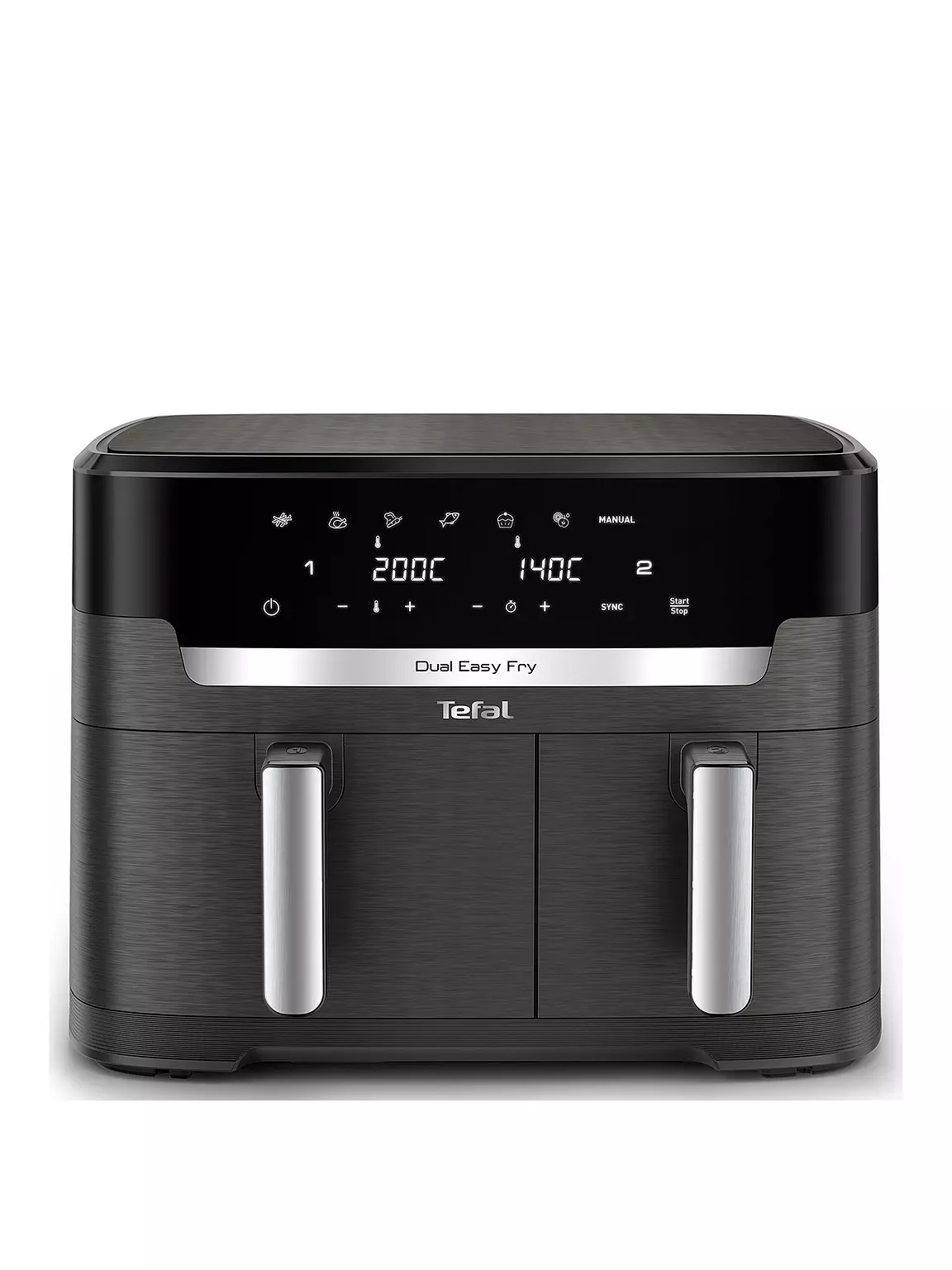 Tefal Easy Fry XXL Dual Air Fryer Coal 11L Grey